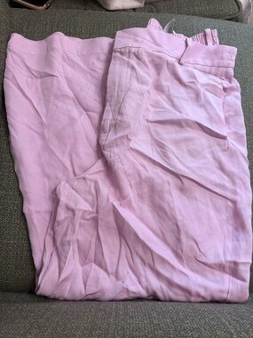 ZARA WMNS Pink Wide Leg Pants